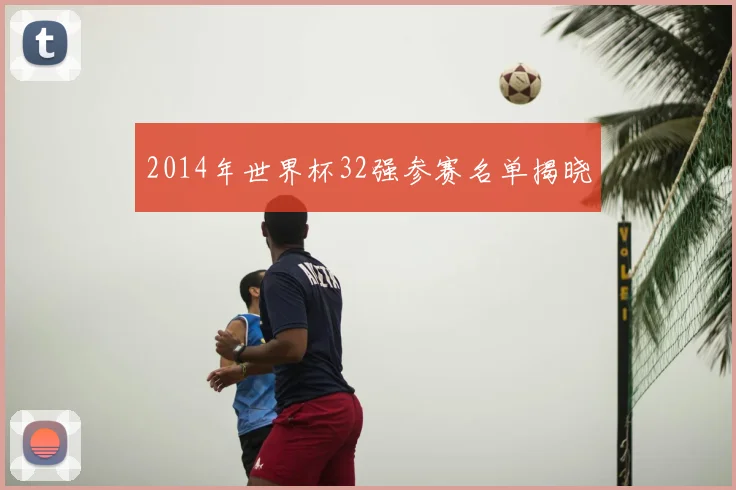 2014年世界杯32强参赛名单揭晓